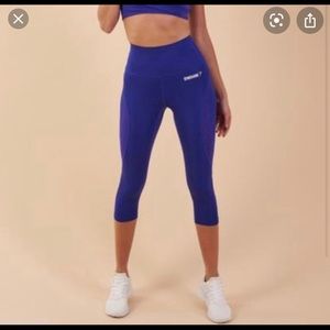 Gymshark Fusion Cropped Leggings 2.0 - Indigo